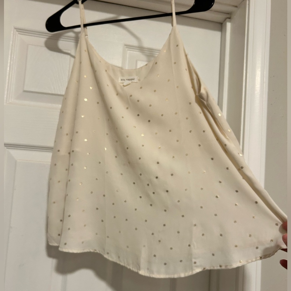 Women’s chiffon spaghetti strap top size medium